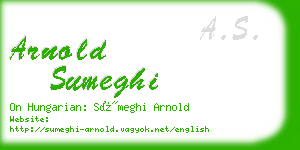 arnold sumeghi business card